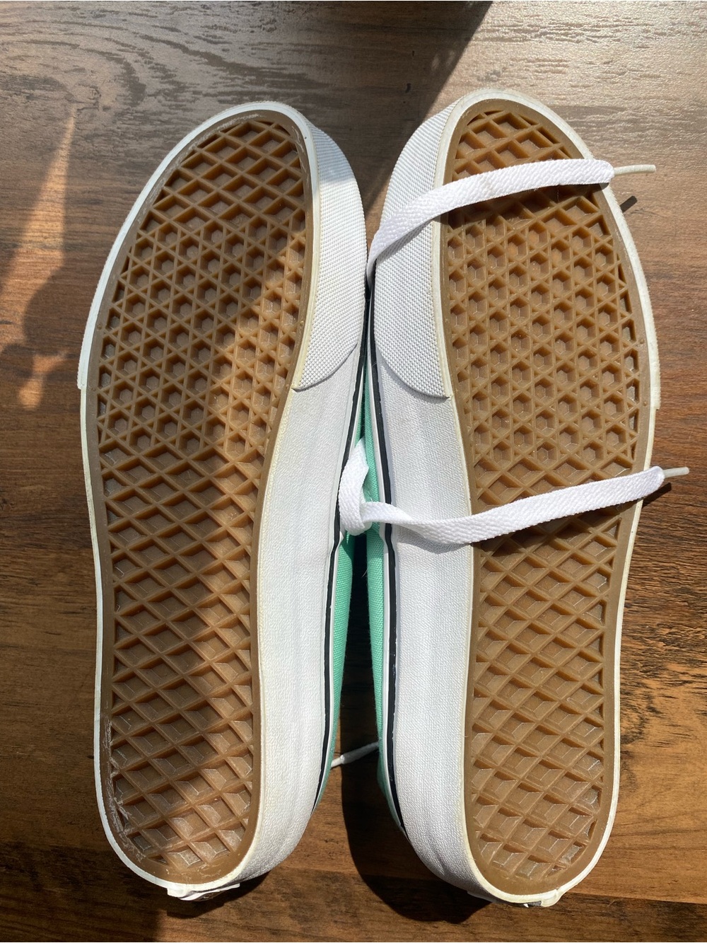 Vans Classic Low-Top Sneakers in Mint Green with White Trim - Picture 4 of 6